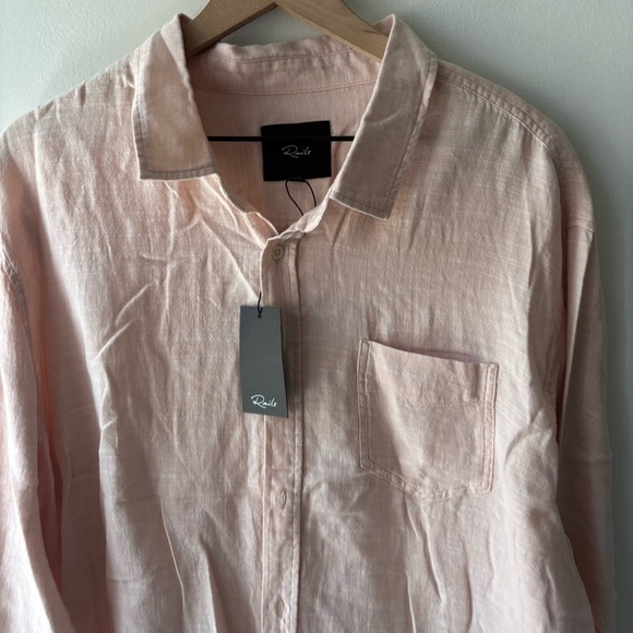 Rails‎ WYATT Ebi Shirt Orange Collared Light 100% Cotton Button-DownSz XXL $128 - Picture 3 of 6
